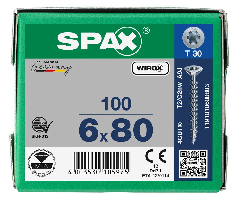 spaanplaatschroef wirox spax-6 spaanplaatschroef wirox spax-6