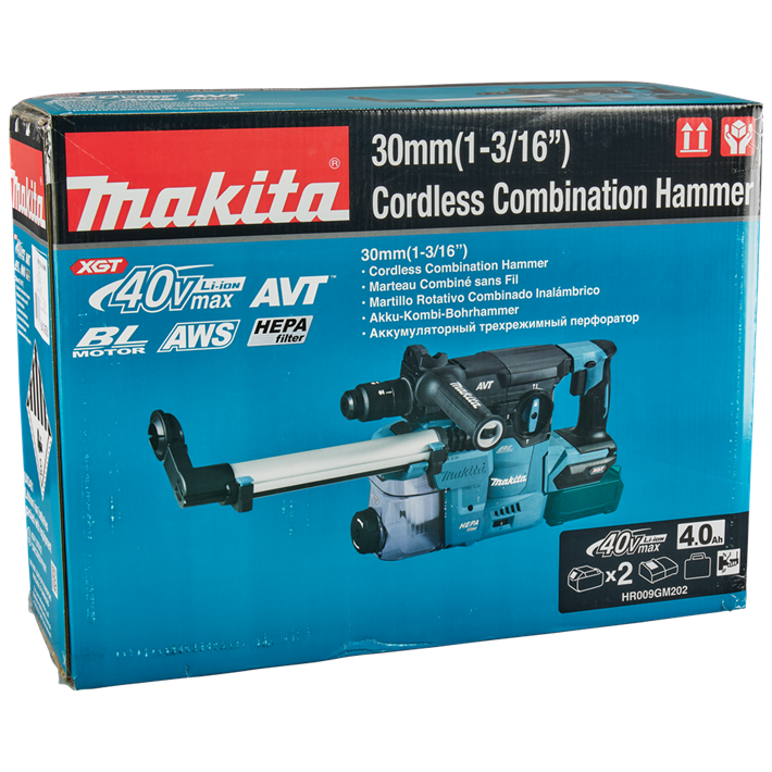 Afbeelding Makita 40 v max combihamer HR009GM202