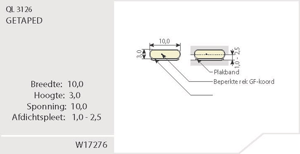 tochtstrip zelfklevend q-lon-2 tochtstrip zelfklevend q-lon-2