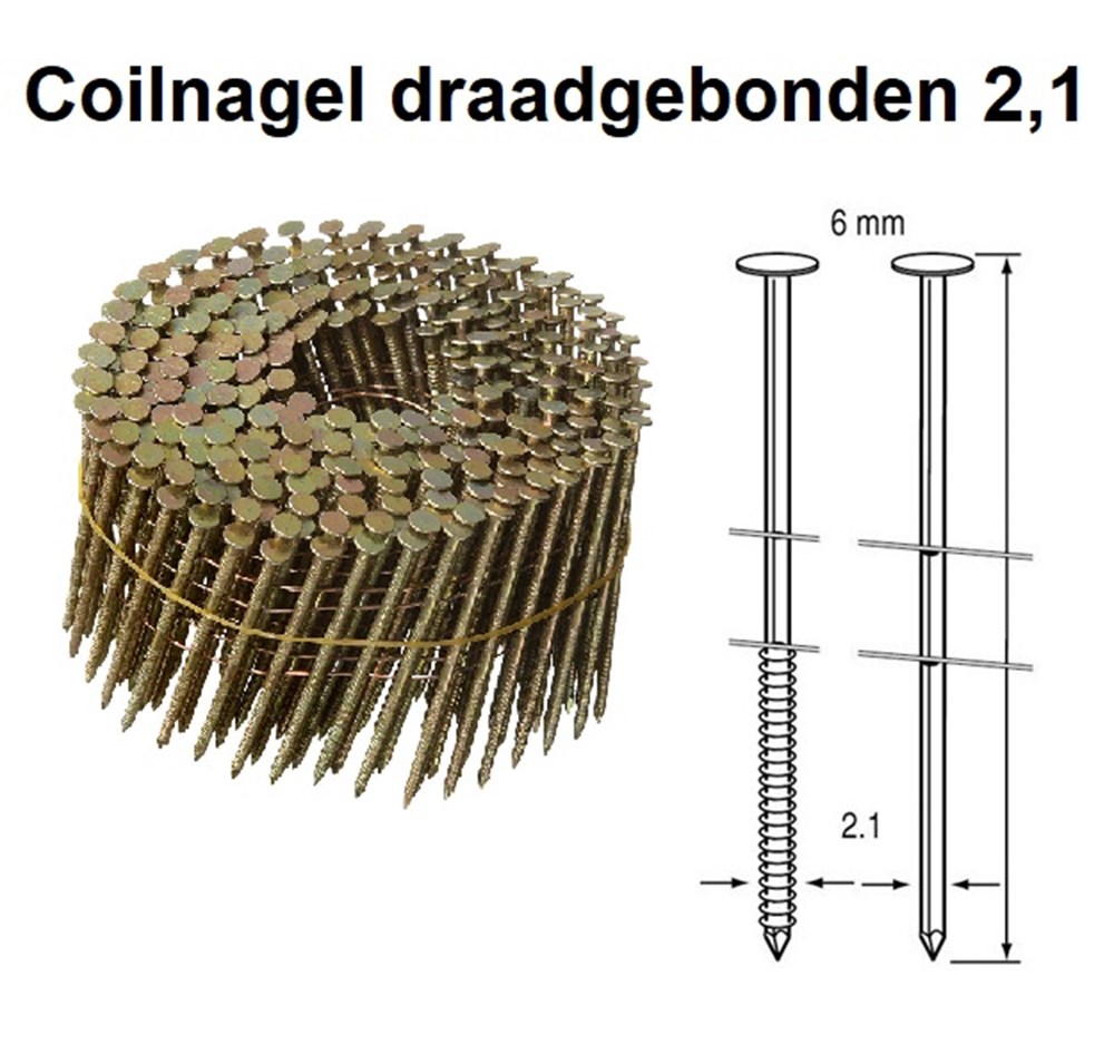 Afbeelding voor Coilnagel draadgebonden Coilnagel draadgebonden 2,1mm