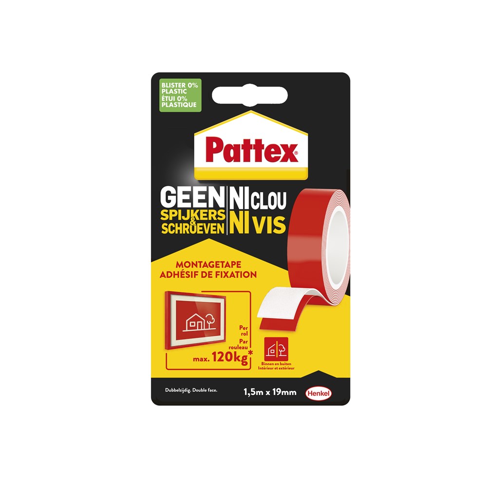 Pattex montagetape 120kg rol (1)