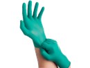 TouchNTuff 92-500_600 Nitrile Green Product - Donning-thumb
