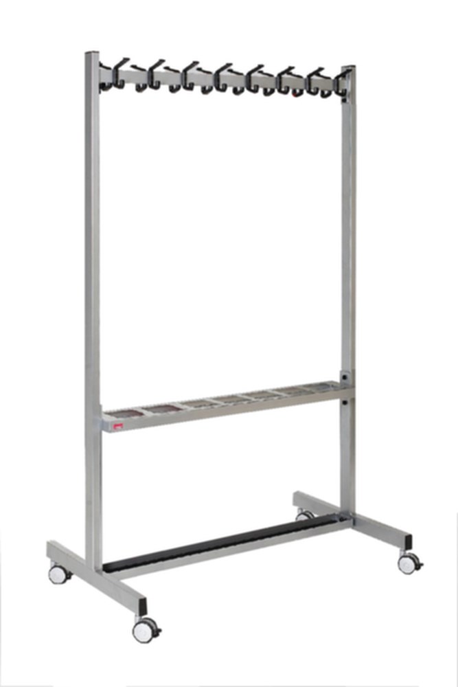 beide zijden, 1700 mm, 600 mm, 1000 mm, hoed-/jashaak, 16 stuks, nee, ja, ja, staal, zwart, 16 kg i0000004387.jpg