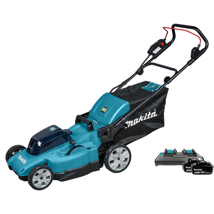Afbeelding Makita lxt 2x18 v accu grasmaaier 48 cm DLM480PT2
