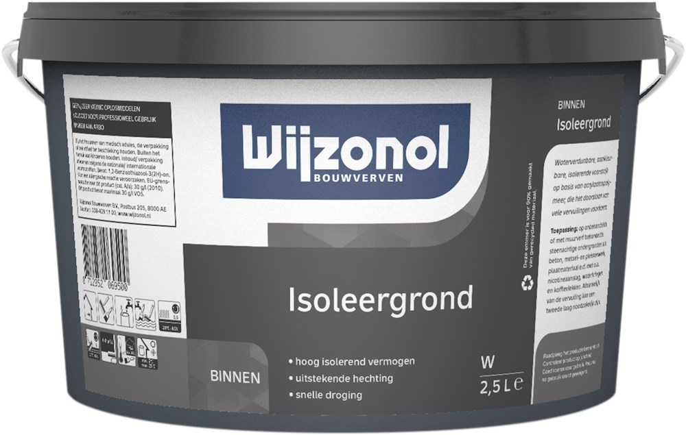 Afbeelding voor Wijzonol isoleergrond w 2,5 ltr