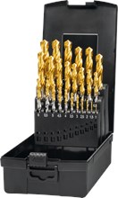 Phantom HSS Set Spiraalboren DIN 338 TiN-tip Low force Phantom HSS Set Spiraalboren DIN 338 TiN-tip Low force