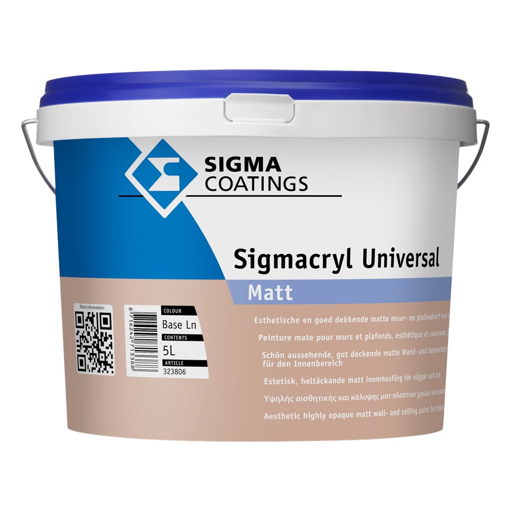 koopjeshoek: Sigmacryl universal mat basis LN 5 liter (1)