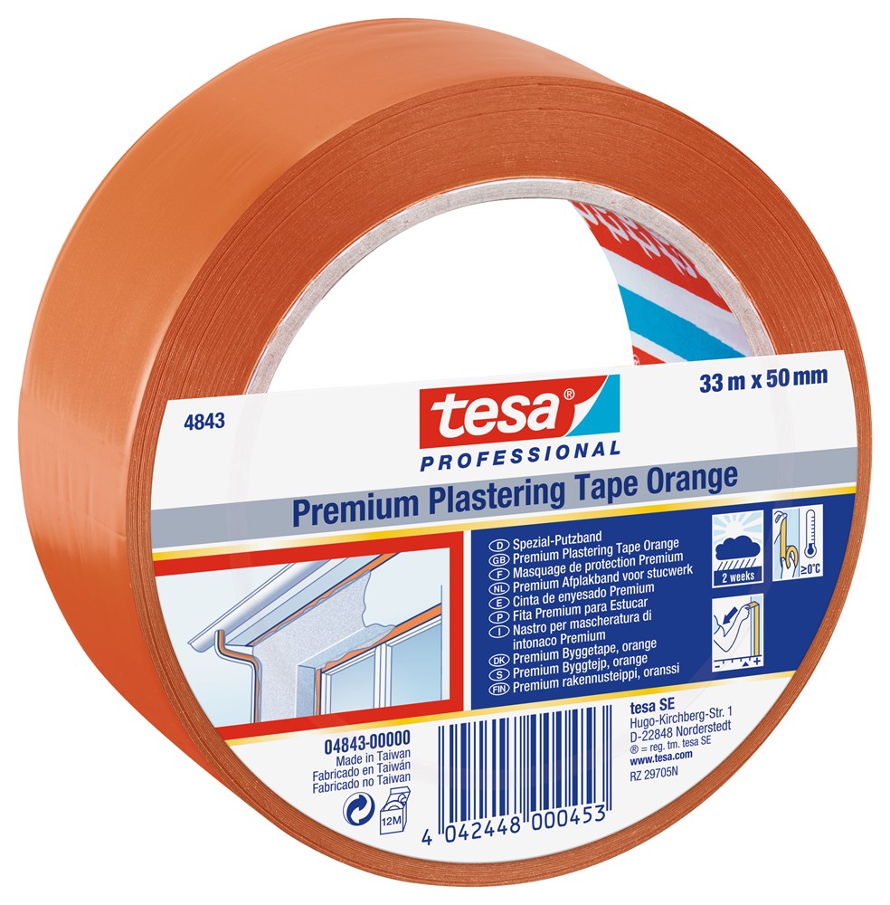 Afbeelding voor Tesa 4843 Afplaktape Oranje