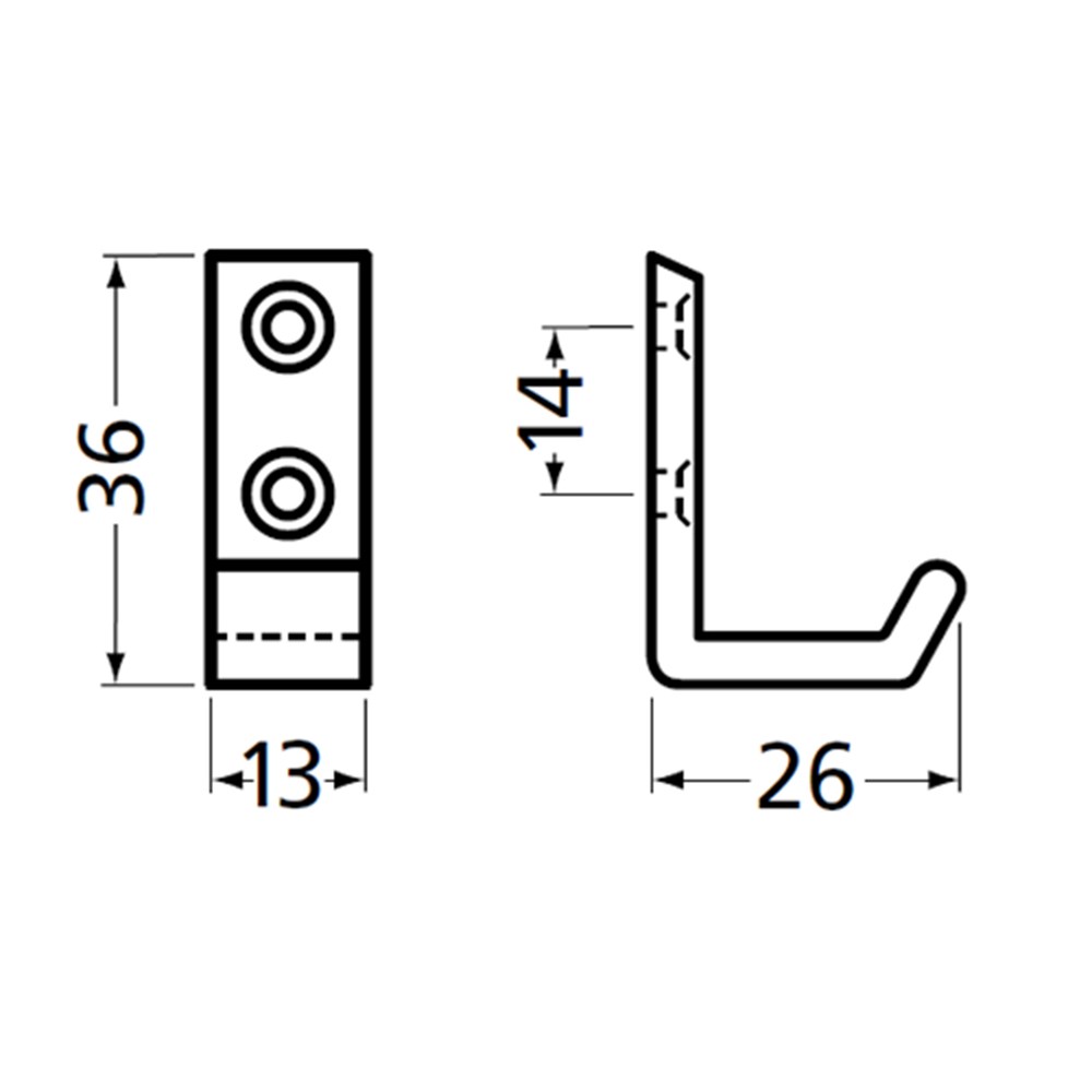 handdoekhaak aluminium f1 hermeta-4 handdoekhaak aluminium f1 hermeta-4