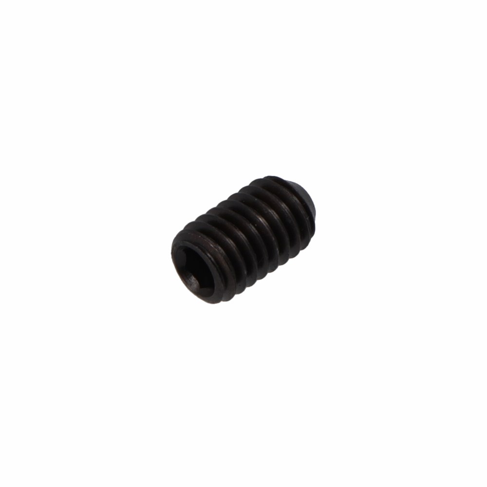 Stelschroef binnenzeskant kratereind DIN 916 45H, blank