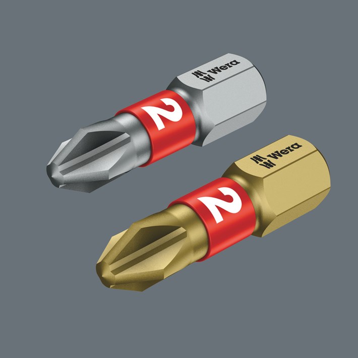 <b>BTH- en BTZ-bits</b><br/>BTH- (extra hard) en BTZ-bits (taai-hard) hebben een uitgegloeide BiTorsion-Zone, waardoor de hardheid van de schacht met ca. 20% tegenover het aandrijfprofiel gereduceerd wordt. Hierdoor wordt de verdraaiing van de bitpunt bij belastingspieken voorkomen en zo de leeftijd van de bit verhoogd.