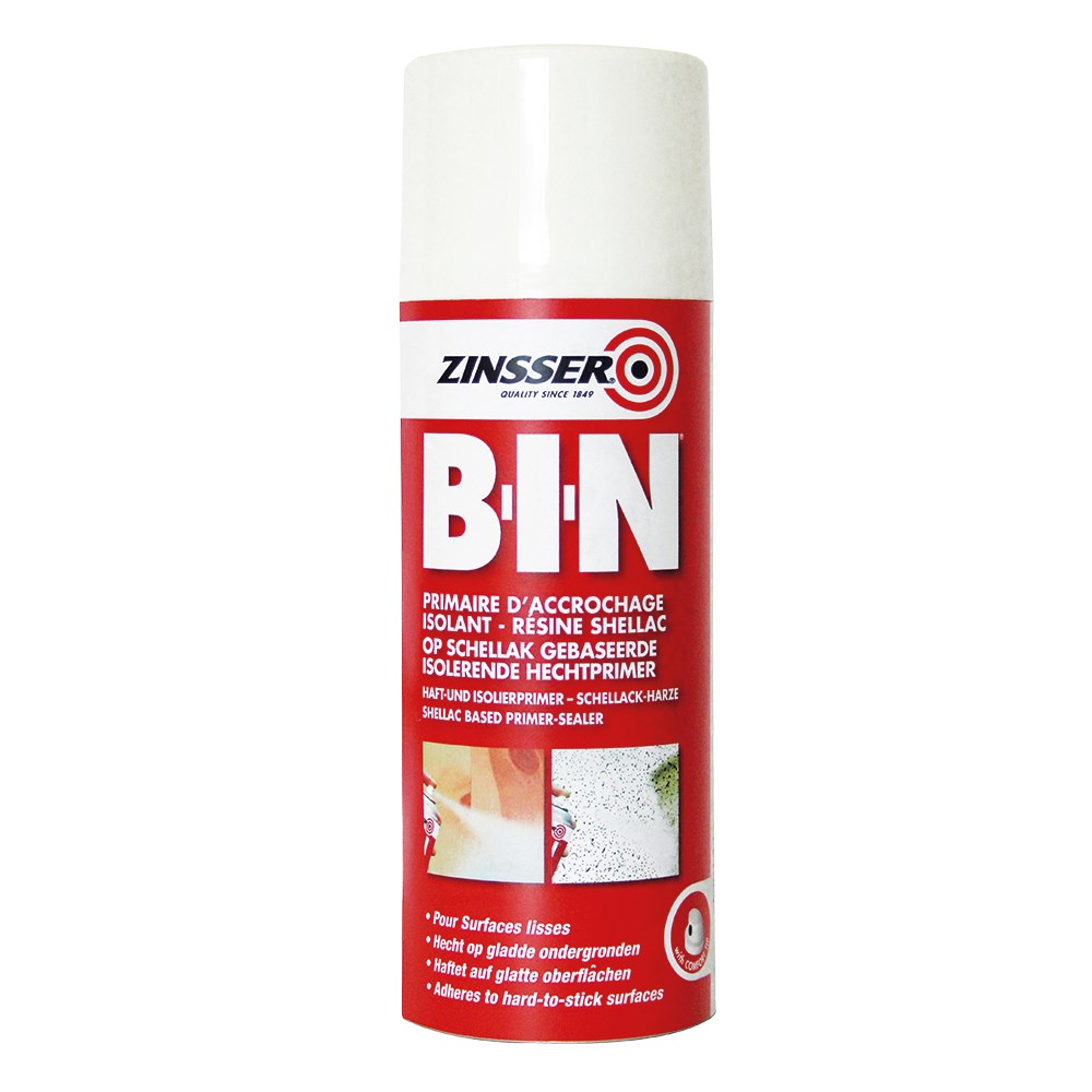 Zinsser BIN Primer Blanc Spray 400 ml Ornade