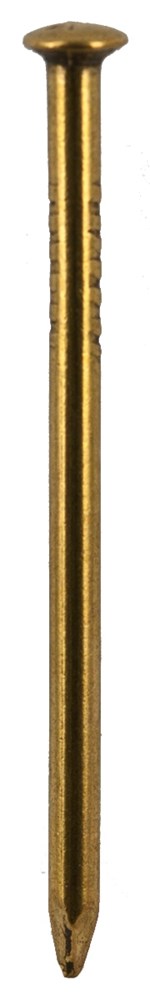 Draadnagel bombé kop, messing
