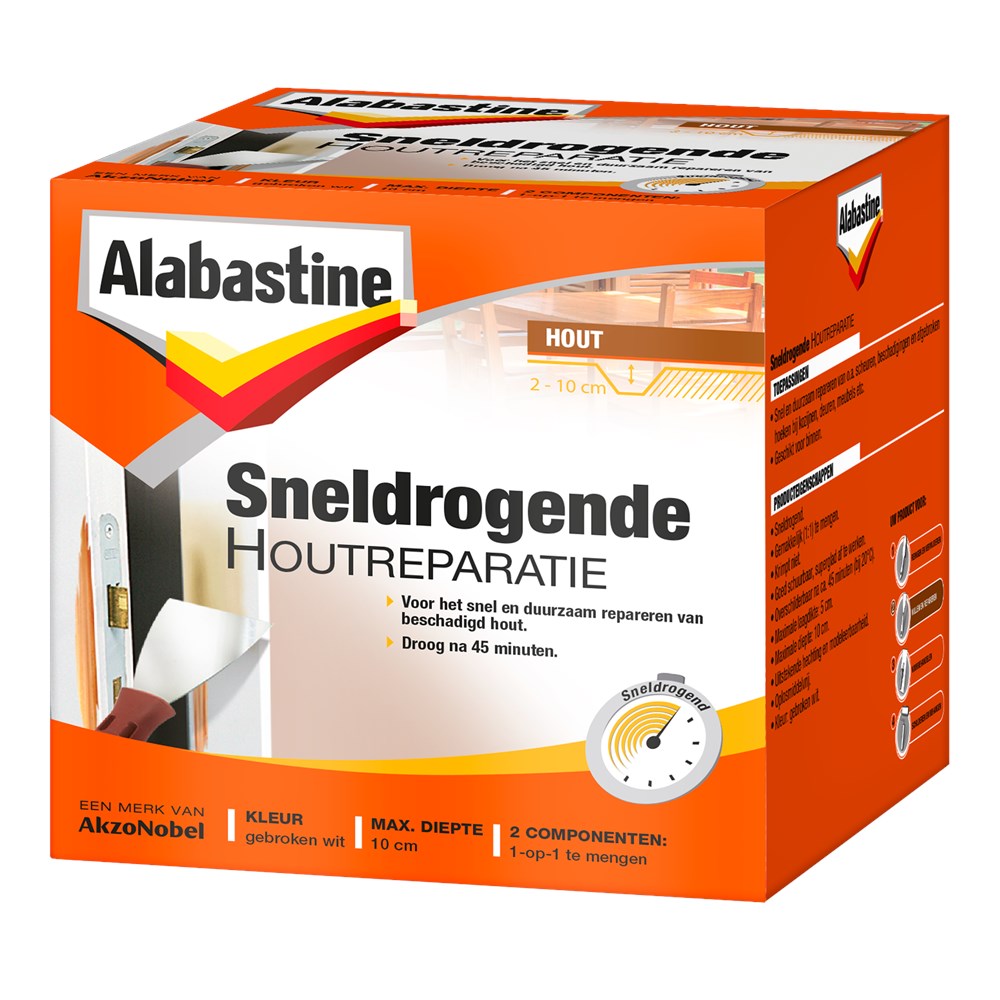Alabastine sneldrogende houtreparatie 500 gram (1)