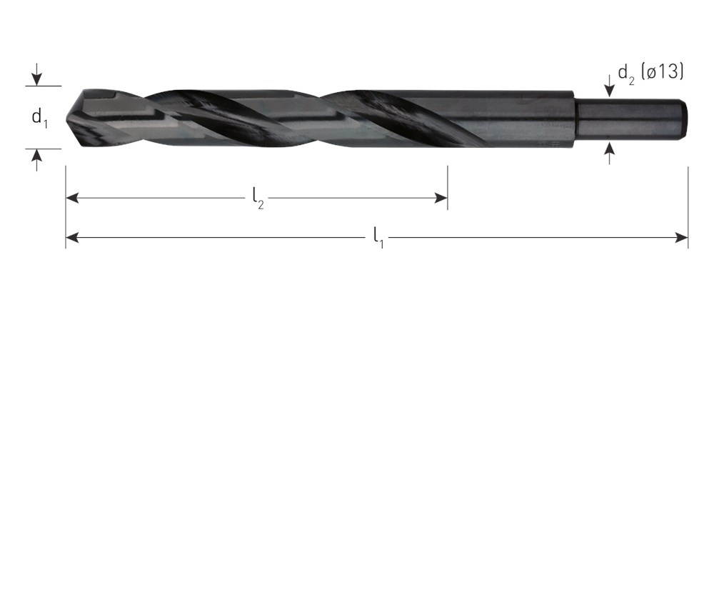 Afbeelding voor HSS-R Spiraalboor, SILVER-LINE, schacht ø13 120