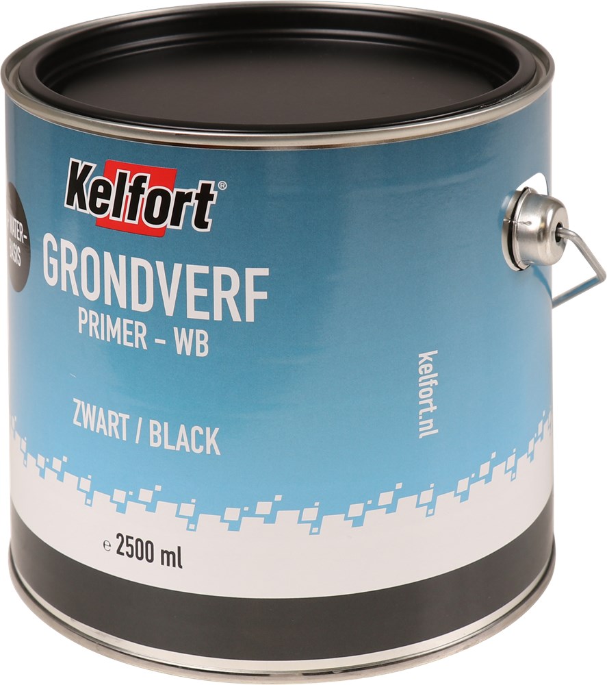 team park technisch KELFORT Grondverf Zwart WATERBASIS 2500ML | Keller's IJzerhandel B.V.