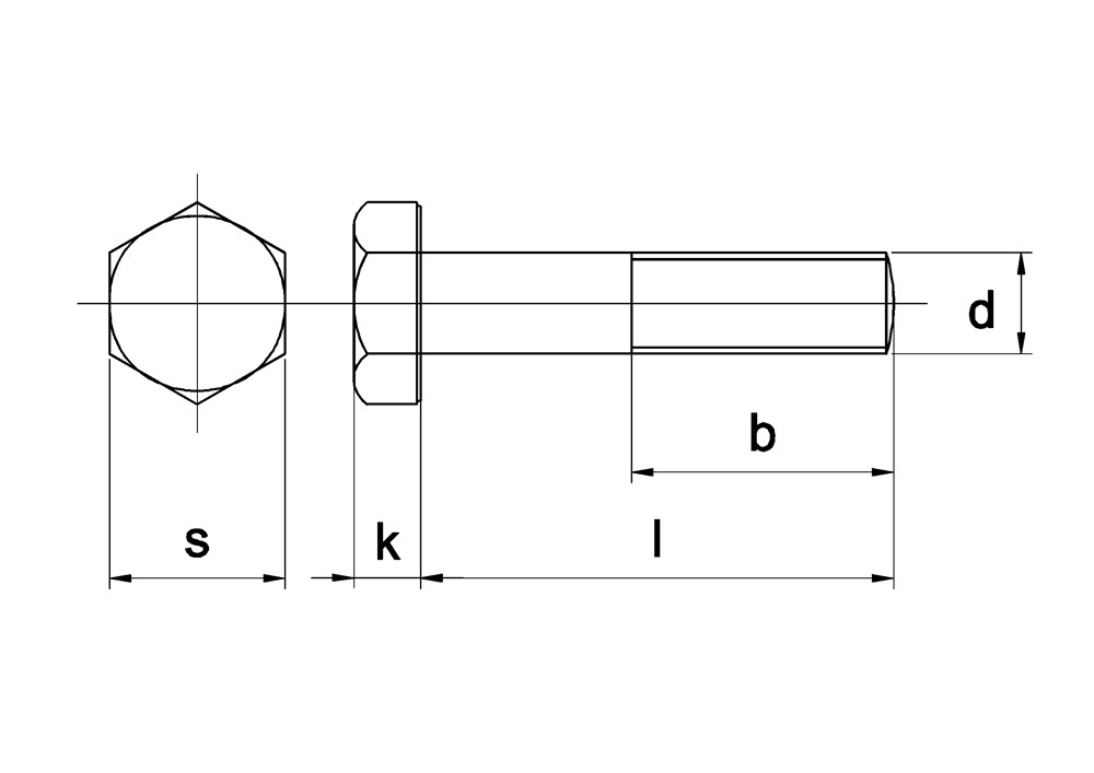 Zeskantbout D 931 8.8 M10x60 tZnISO