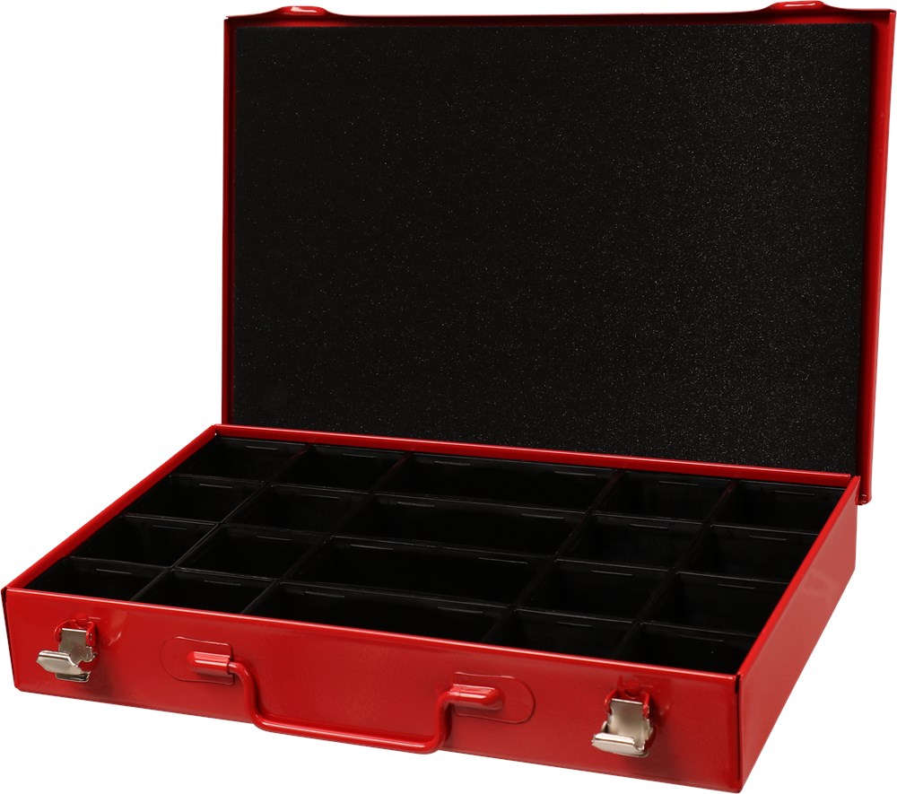 assortimentskoffer metaal rood kelfort-3 assortimentskoffer metaal rood kelfort-3