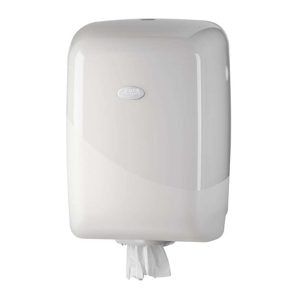 poetspapierdispenser pearl white euro-1 poetspapierdispenser pearl white euro-1