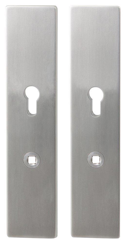 RVS geborsteld, Grijs, RVS, Ja, PC72 mm, Ja, 52 mm, 248 mm, set, Zakelijk & sportief, Ja, Nee, Veiligheidsschilden set inclusief bevestiging voor deurdikte 40mm en 56mm GPF935209042.png