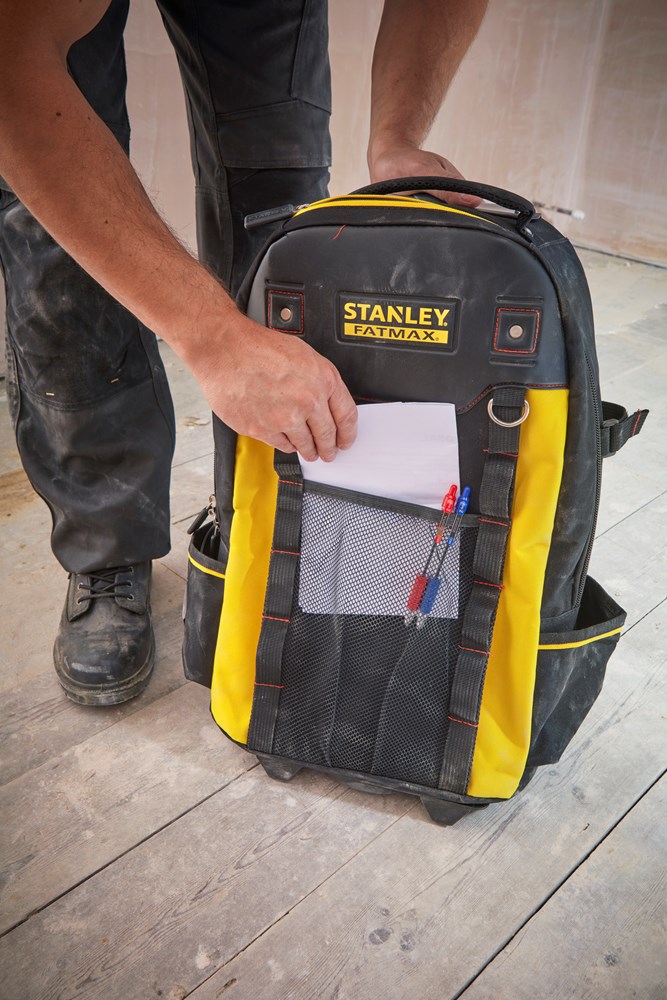 GEREEDSCHAPSRUGTAS STANLEY OP WIELEN FATMAX bv