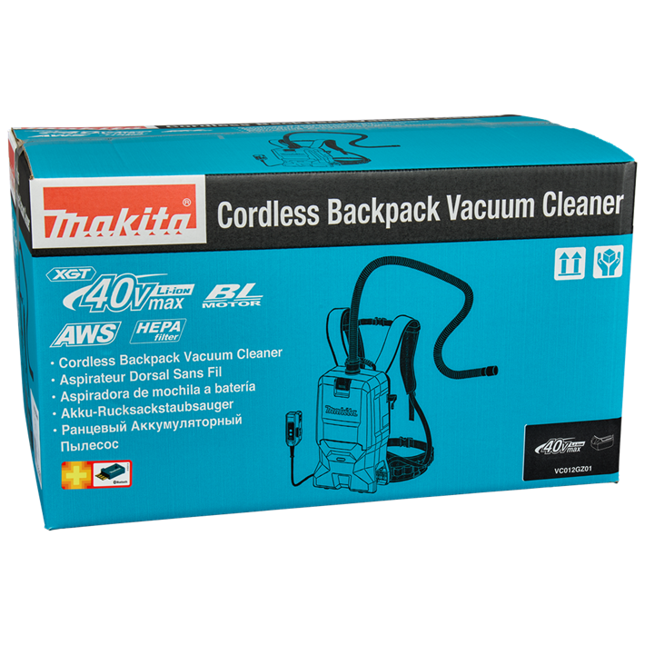 Afbeelding Makita 40 v max rugstofzuiger VC012GZ01