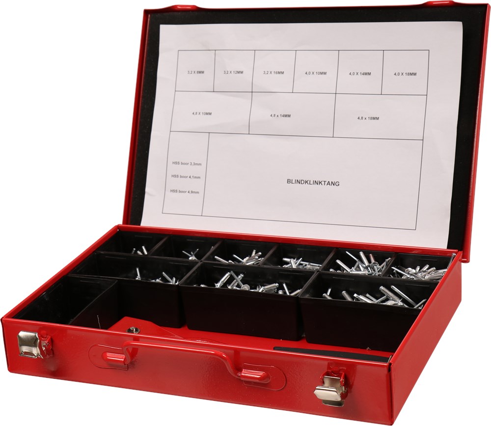 assortimentskoffer metaal rood kelfort-3 assortimentskoffer metaal rood kelfort-3