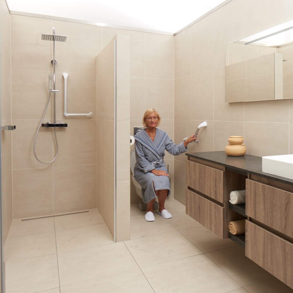 wandbeugel wit/aluminium secucare-6 wandbeugel wit/aluminium secucare-6