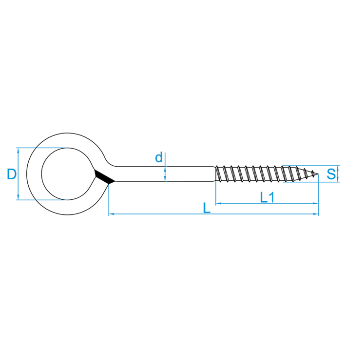 Schroefogen zwaar gelast tekening | Screw eyes heavy type welded drawing | Schwere Ringschrauben verschweißt Zeichnung | Pitons lourds soudés plan
