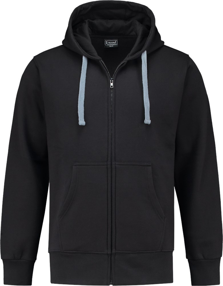 Workman Hooded Sweatvest 8606 Zwart (1)