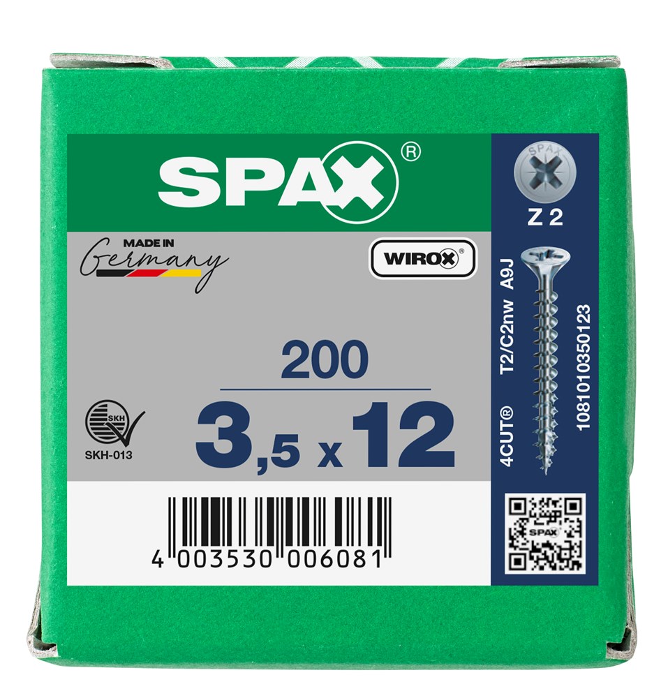 spaanplaatschroef wirox spax-6 spaanplaatschroef wirox spax-6
