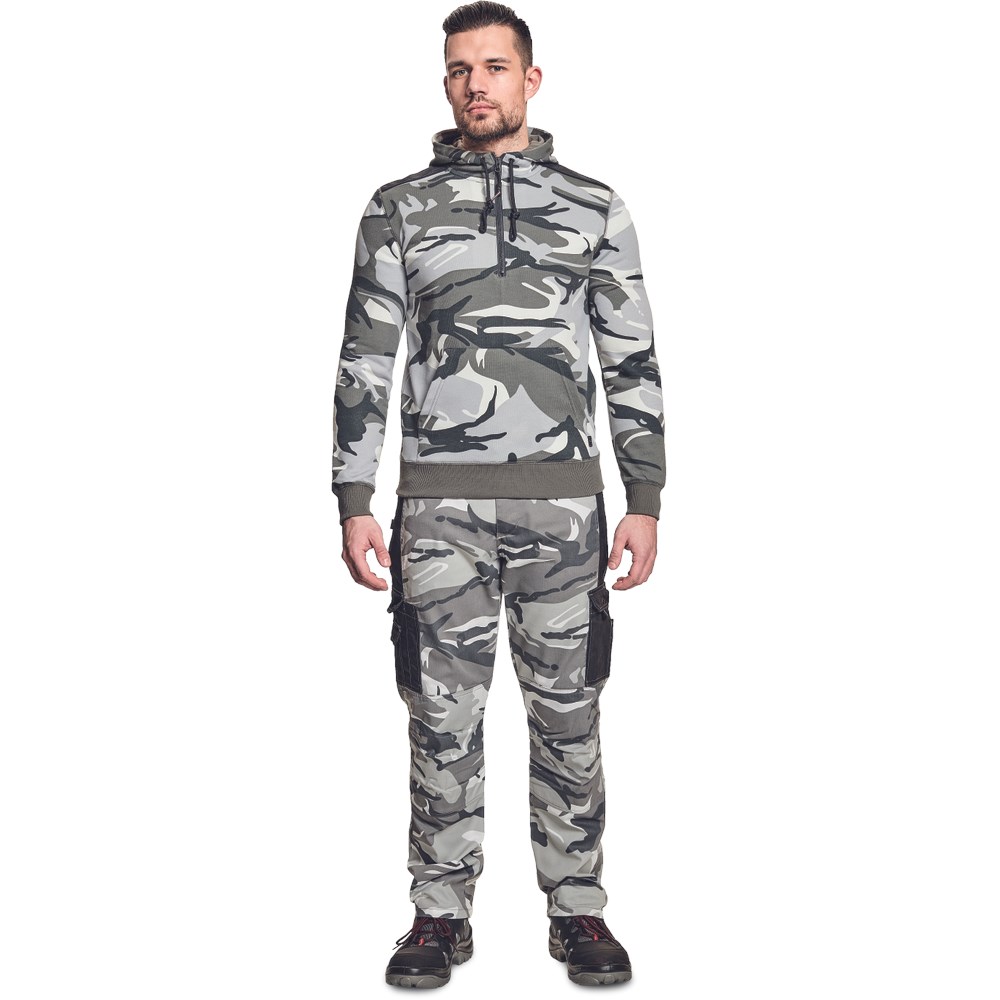 Crambe Sweatshirt Hoodie Camouflage Wit (2)