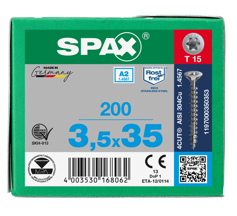 spaanplaatschroef rvs a2 spax-6 spaanplaatschroef rvs a2 spax-6