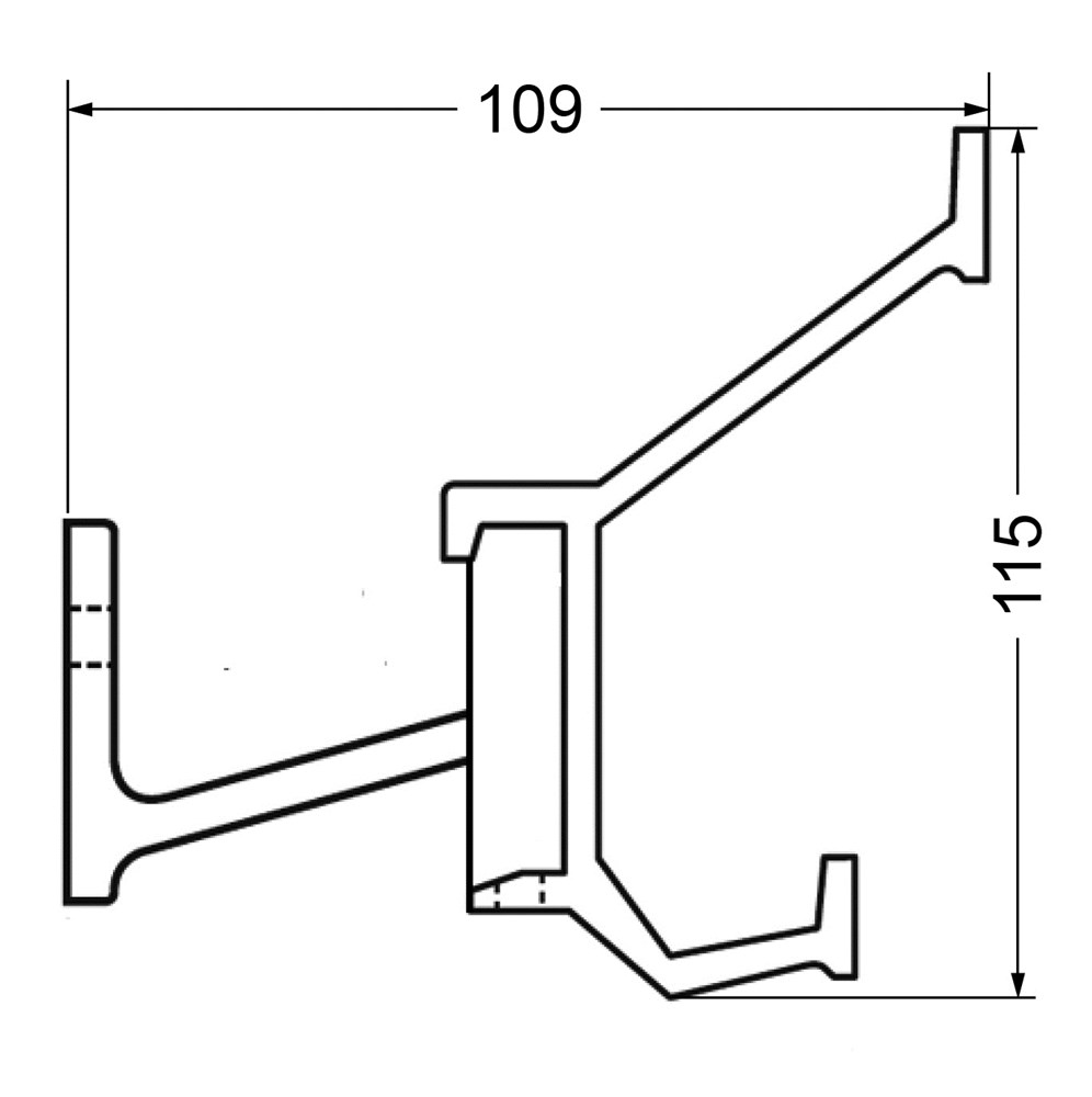 kapstok aluminium f1 mat hermeta-4 kapstok aluminium f1 mat hermeta-4