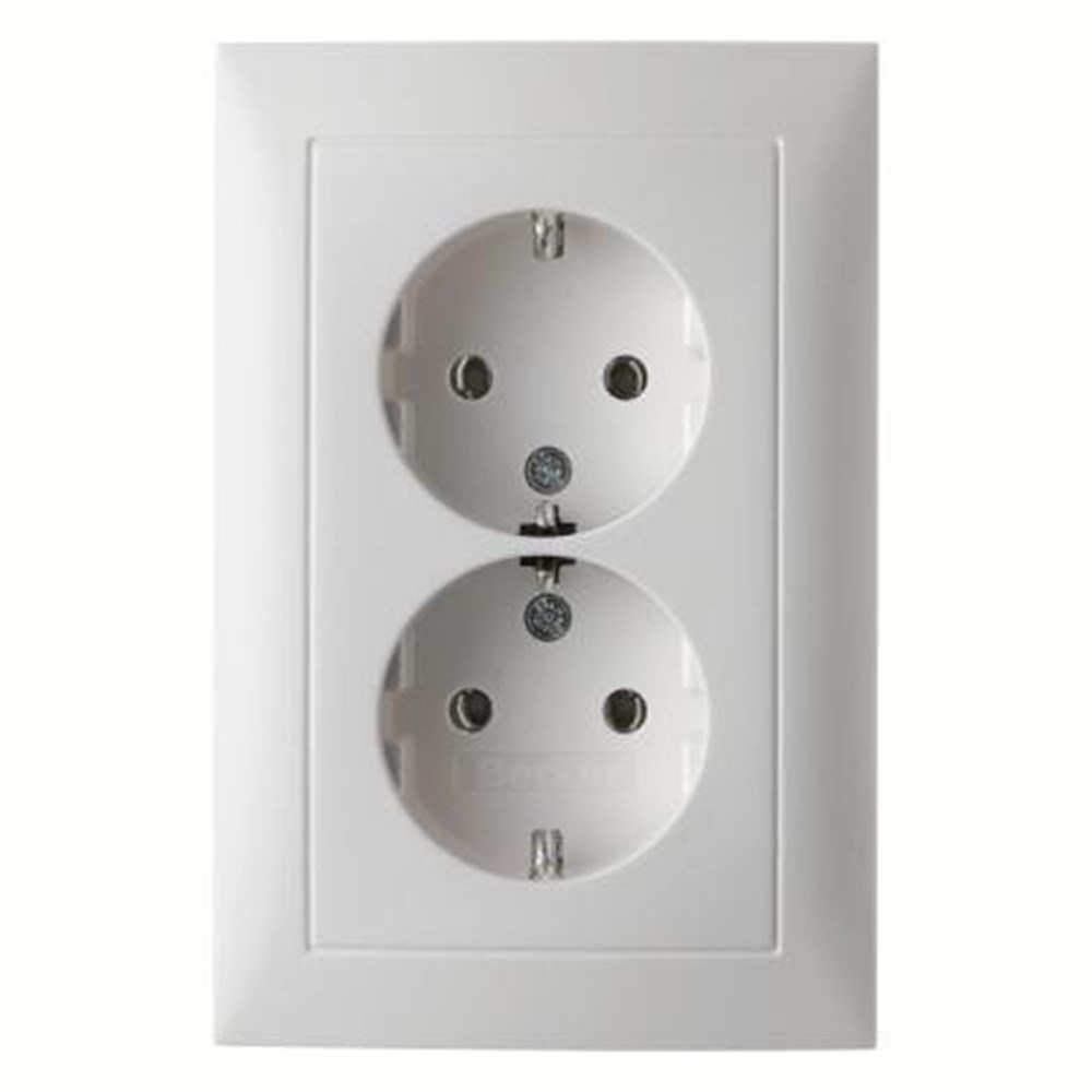 BERKER S1 WCD 2V RA GLANZEND WIT