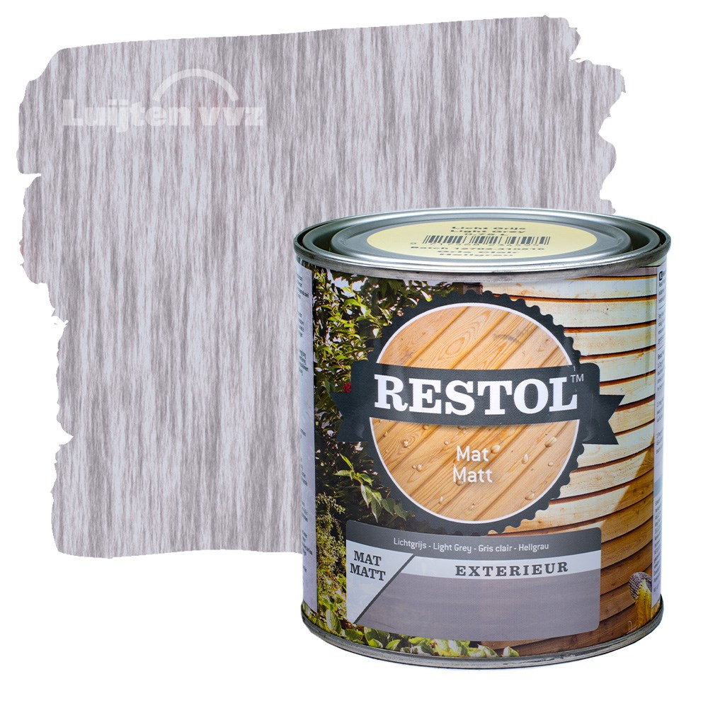 Restol Houtolie Mat Lichtgrijs (1)