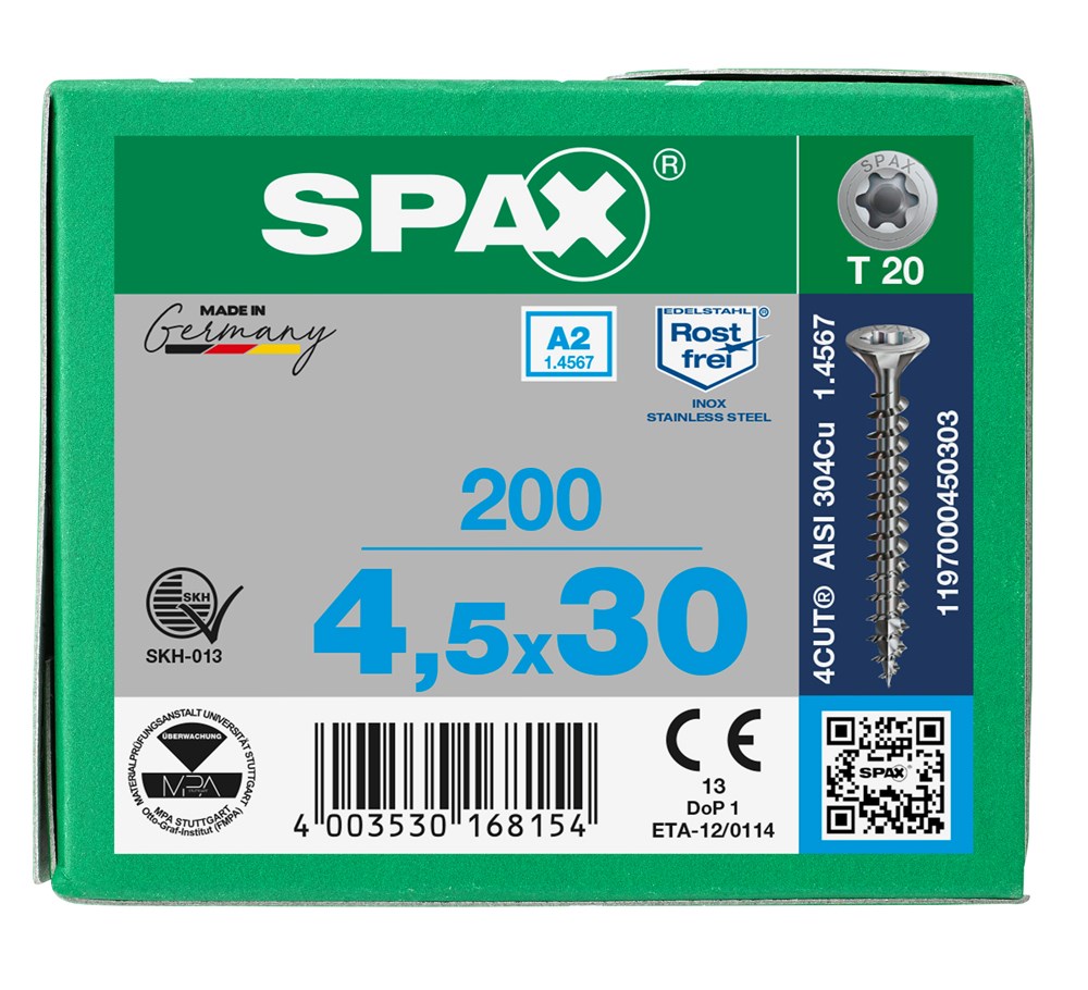 spaanplaatschroef rvs a2 spax-6 spaanplaatschroef rvs a2 spax-6