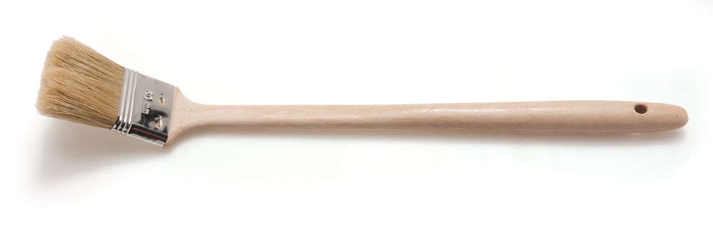 DK radiatorkwast extra dik wit haar steel hout (1)
