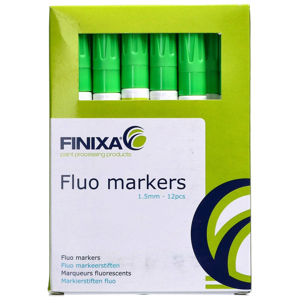 FINIXA FLUO MARKEERSTIFT GROEN FIJN 1.5MM 12ST (1)