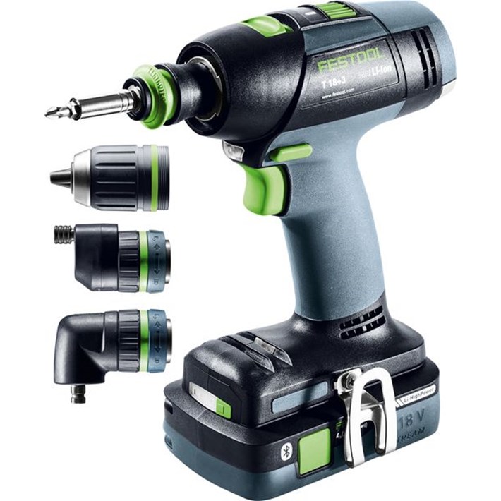 Afbeelding Festool accu-schroefboormachine T18+3 HPC4,0 I-Set