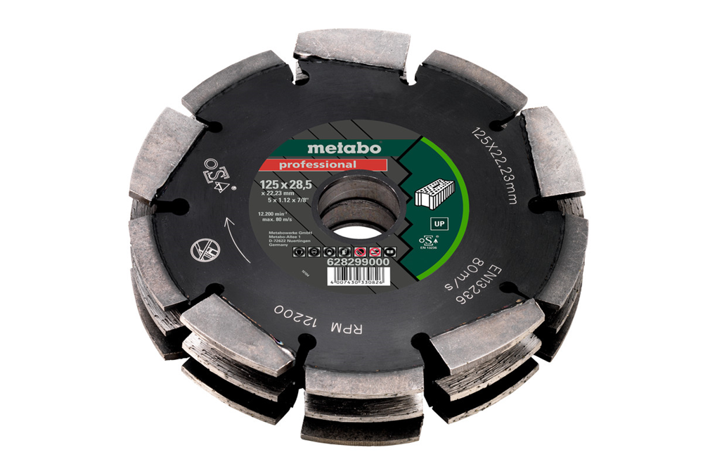 Metabo 125mm 3-row Universal Wall Chaser Blade