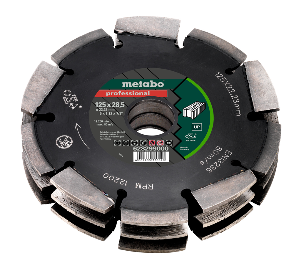 Metabo 125mm 3-row Universal Wall Chaser Blade