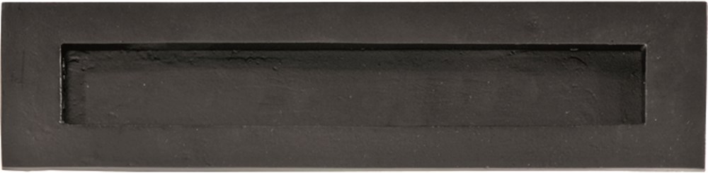 Briefplaat met veer, gietijzer