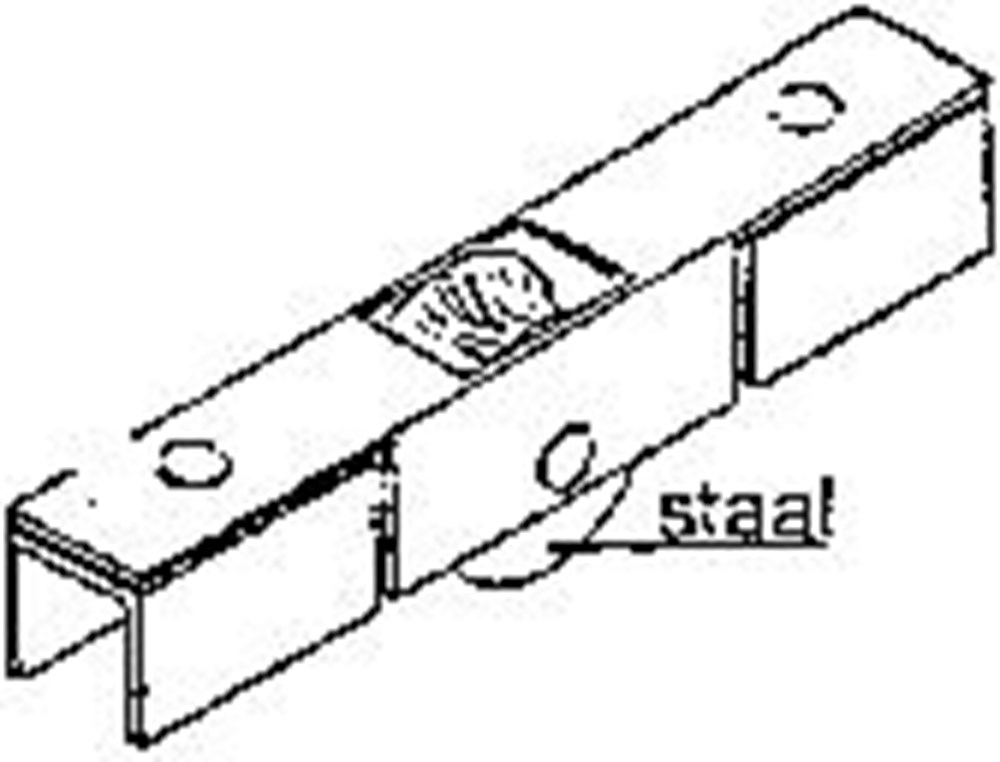 Afbeelding voor Kogellager tbv glasrailsysteem