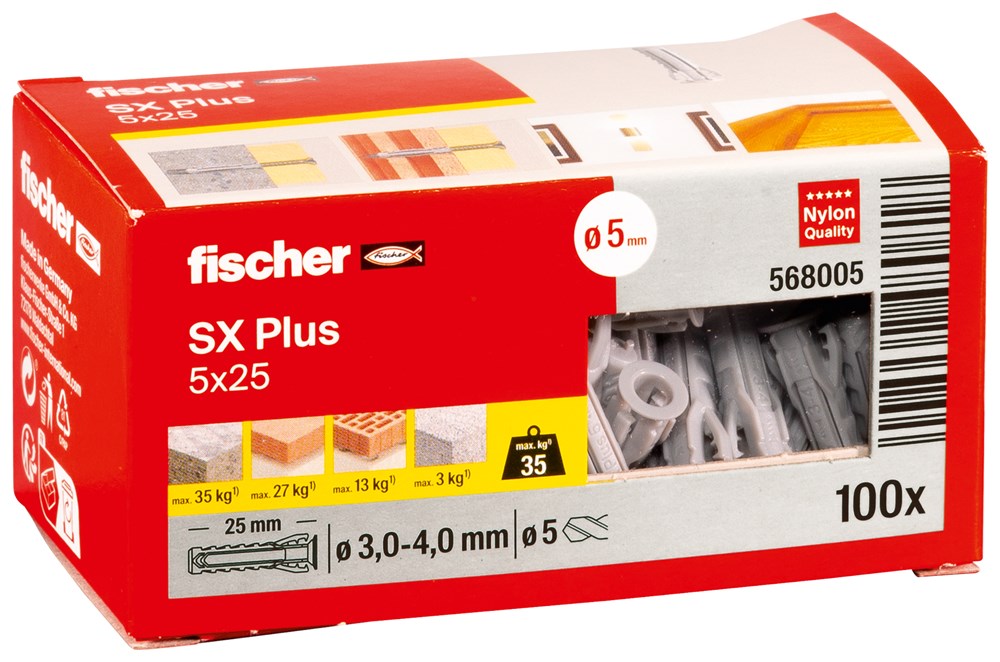 plug nylon fischer-2 plug nylon fischer-2