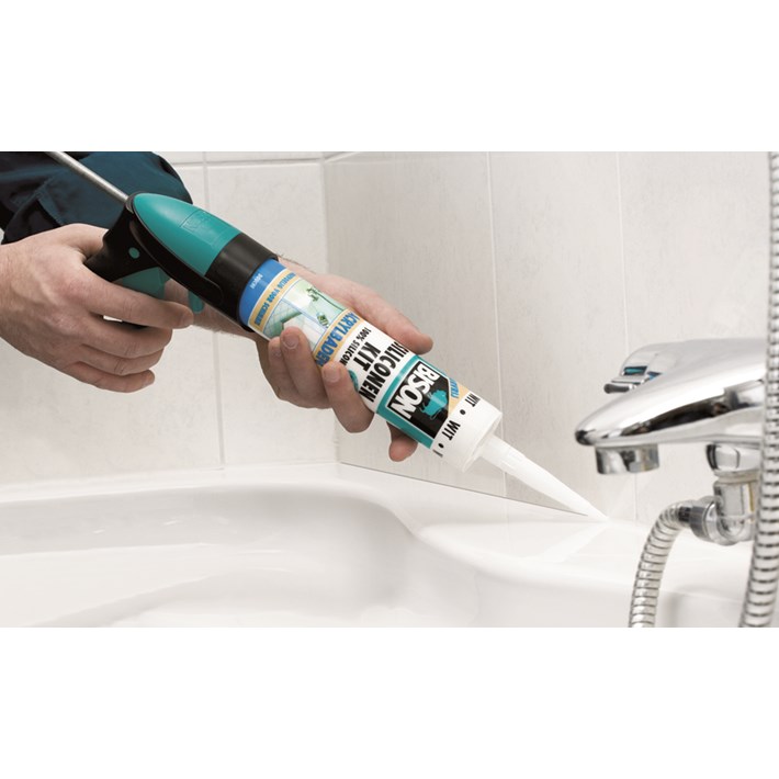 1491356 BS Siliconenkit Acrylbaden White Seal Bathtub Seams