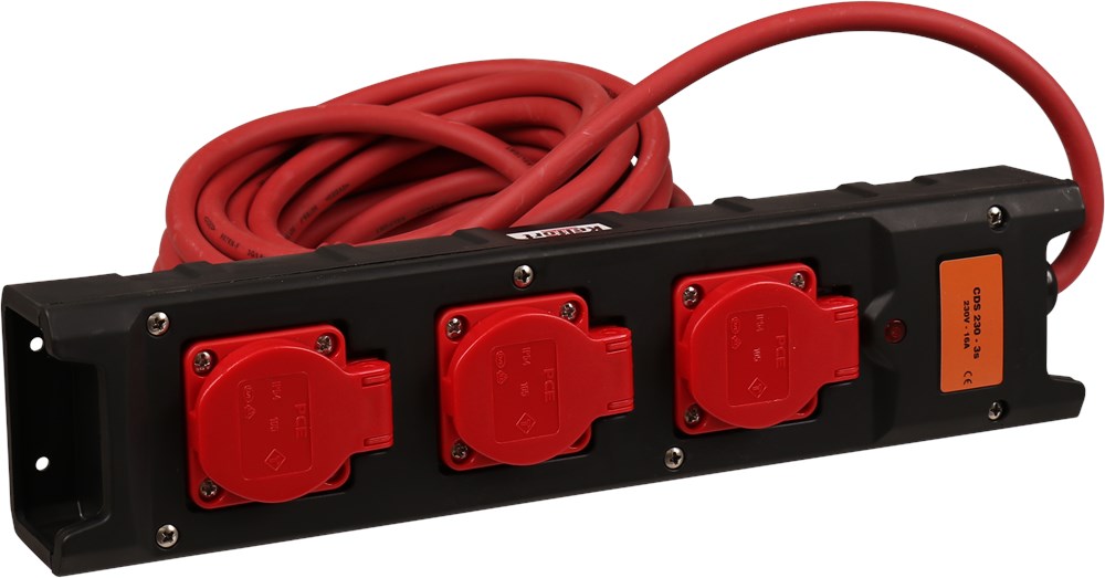 verdeelblok nylon 3-voudig met kabel-3 verdeelblok nylon 3-voudig met kabel-3