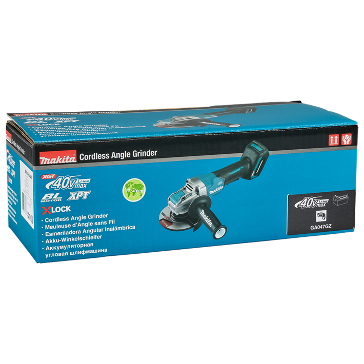 Afbeelding Makita 40 v max haakse slijper 125 mm x-lock