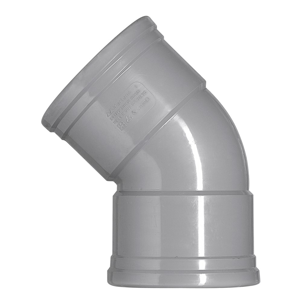 bocht pvc grijs rwa-2 bocht pvc grijs rwa-2
