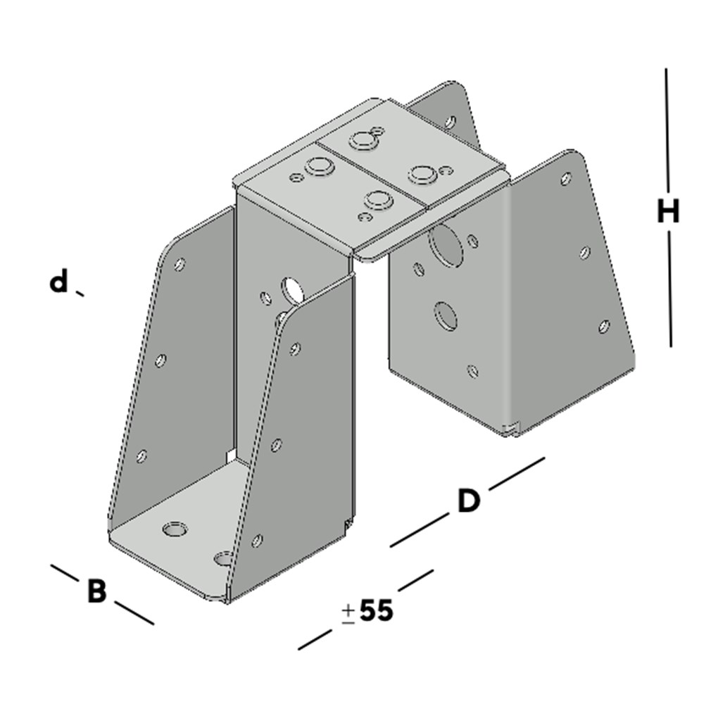 balkdrager gbs dubbel sv-3 balkdrager gbs dubbel sv-3